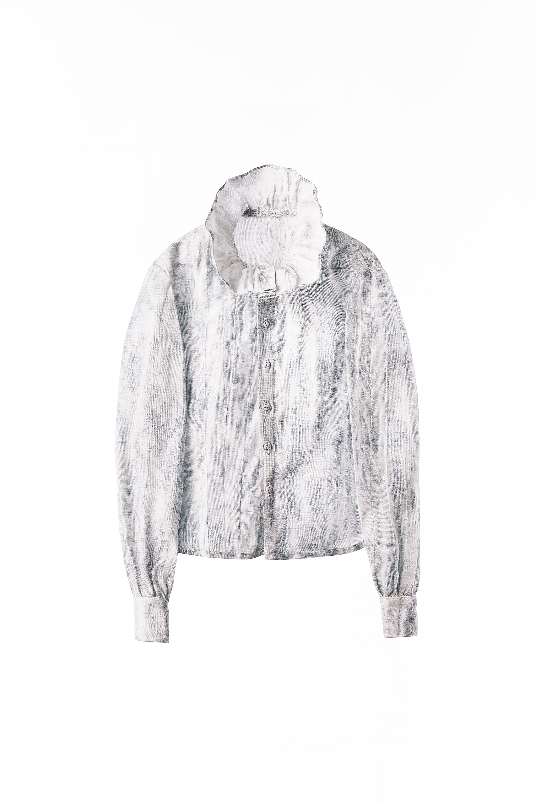 Romantic Structure Grey Shirt